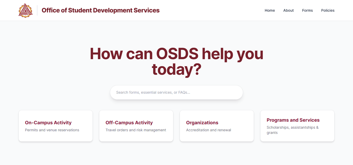 OSDS Student Portal